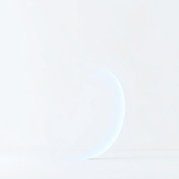 An extremely wide line, at least three times the width of a human hand, curved in a shape resembling a right parenthesis ")"