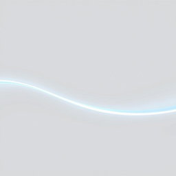 An extremely wide line, at least three times the width of a human hand, curved in a shape resembling a right parenthesis ")"