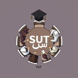 A logo design featuring the name 'دانشگاه صنعتی تبریز'