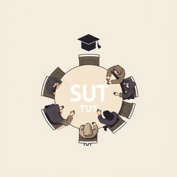 A logo design featuring the name 'دانشگاه صنعتی تبریز'