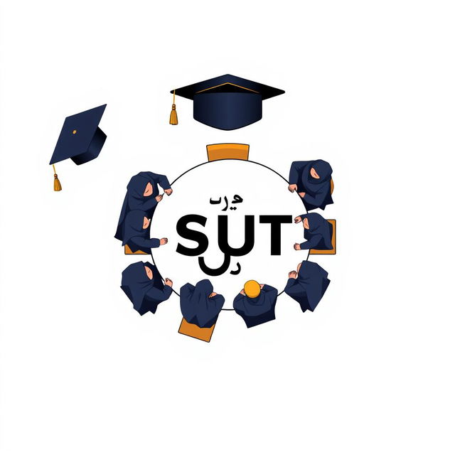 A logo design featuring the name 'دانشگاه صنعتی تبریز'