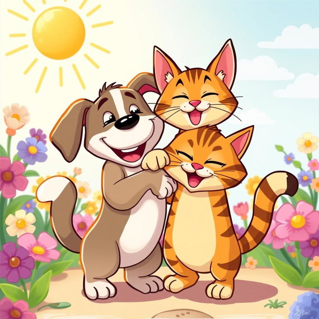 A creatively depicted, humorous interpretation of the classic 'position 69' in a lighthearted, playful manner