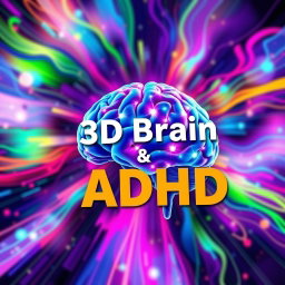 A vibrant and colorful ebook cover design featuring a 3D brain