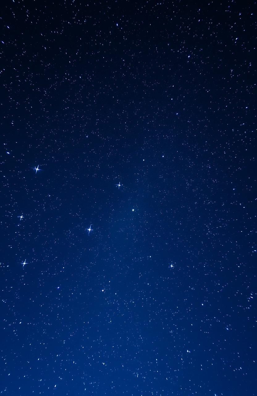 A breathtaking view of a constellation of stars shining brightly in the night sky