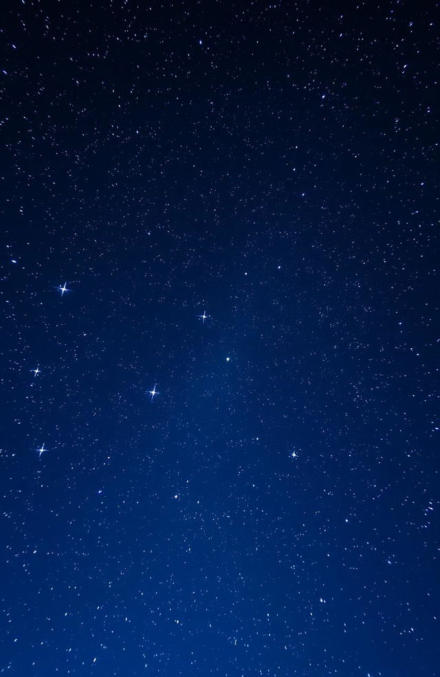 A breathtaking view of a constellation of stars shining brightly in the night sky