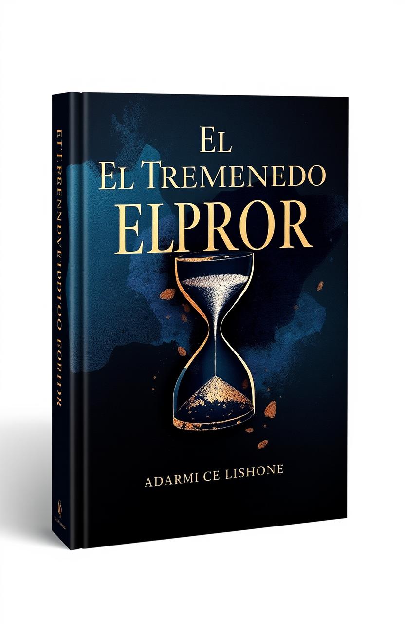 A visually striking book cover for a poetry collection titled 'El Tremendo Error'