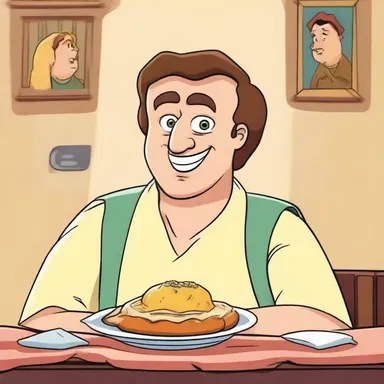 In the cartoon, the character was diagnosed with acholia, which led to his yellowish complexion and lack of appetite.