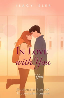 A romantic book cover design for the title 'INTENSELY IN LOVE WITH YOU'