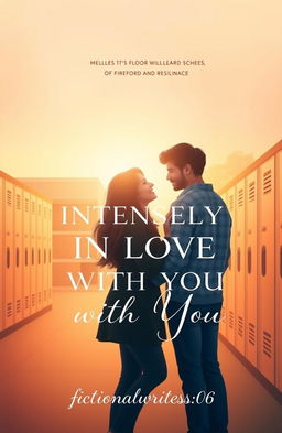 A romantic book cover design for the title 'INTENSELY IN LOVE WITH YOU'