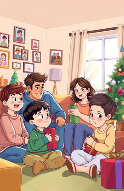 A visually engaging and thought-provoking illustration depicting the theme of family favoritism