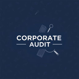 A sleek and professional design with the phrase 'Corporate Audit' prominently displayed