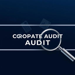 A sleek and professional design with the phrase 'Corporate Audit' prominently displayed
