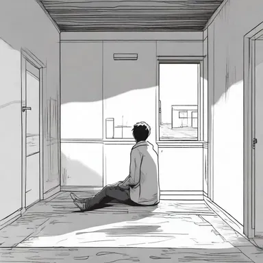 The author used achromatic color to convey a sense of despair and emptiness in the protagonist's world.