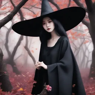In the magical kingdom, the evil witch cast spells that turned everything into achromatic colors, draining the beauty from the land.