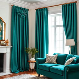 A cozy and stylish drawing room featuring white walls that create a bright and airy atmosphere