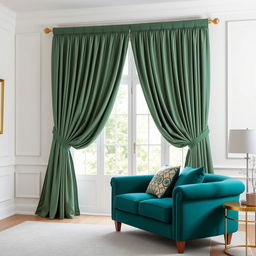 A cozy and stylish drawing room featuring white walls that create a bright and airy atmosphere