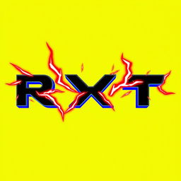 A bold and eye-catching design featuring the letters 'R Y T' prominently displayed in black color