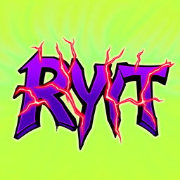 A striking design featuring the text 'RYT' in a bold, venom-inspired font
