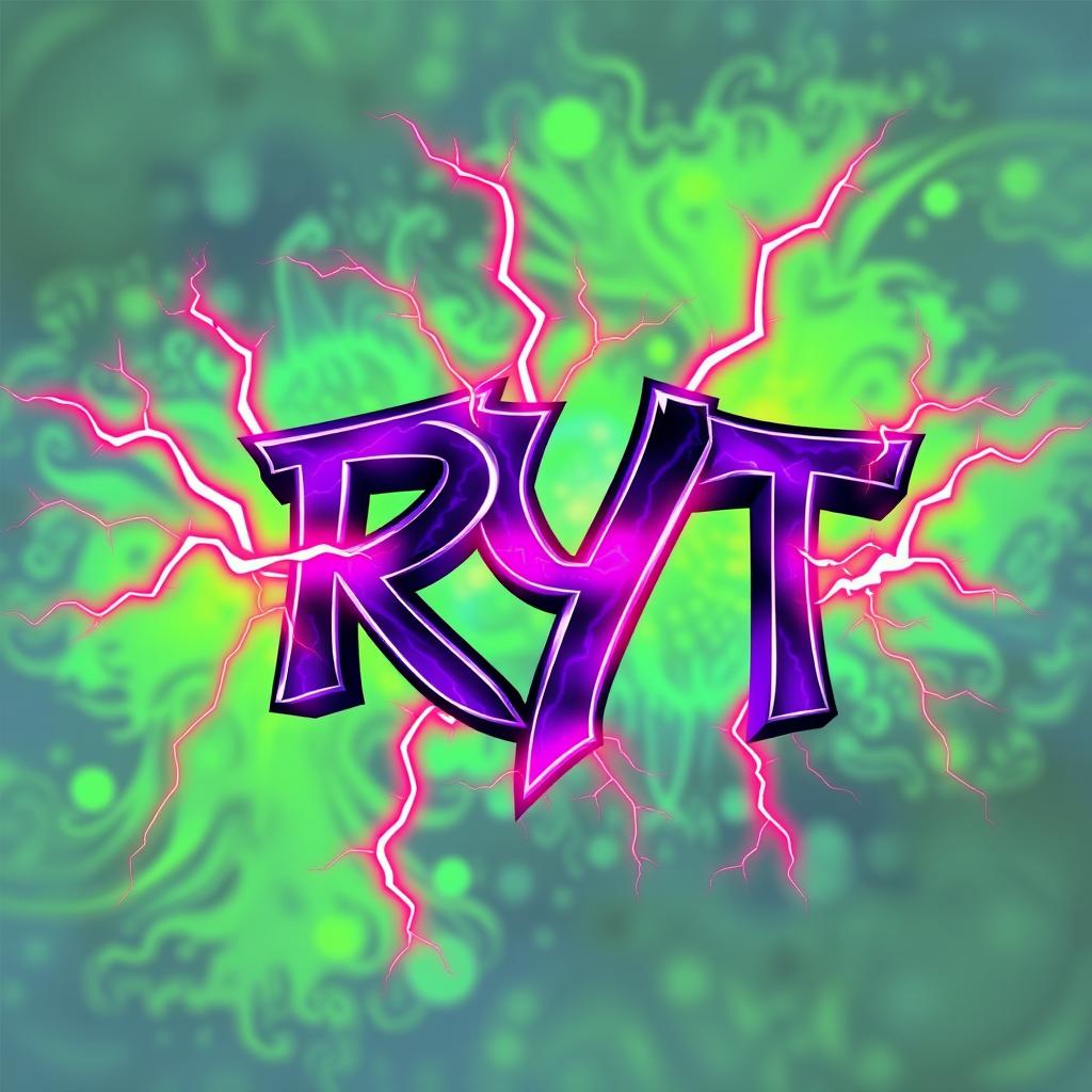 The artwork features the name 'RYT' prominently displayed in a striking and bold font reminiscent of Venom’s style