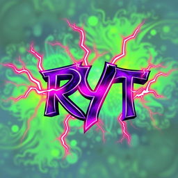 The artwork features the name 'RYT' prominently displayed in a striking and bold font reminiscent of Venom’s style