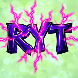 The artwork features the name 'RYT' prominently displayed in a striking and bold font reminiscent of Venom’s style