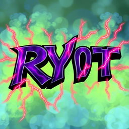 The artwork features the name 'RYT' prominently displayed in a striking and bold font reminiscent of Venom’s style