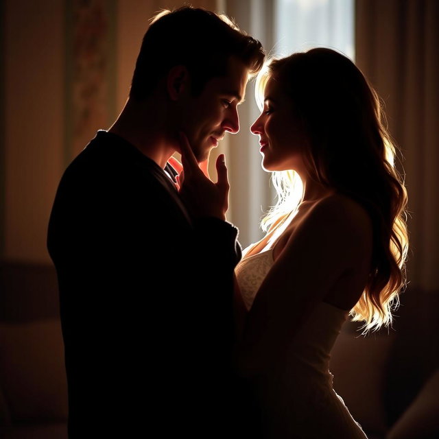 An intimate and passionate moment between two consenting adults, exploring closeness and desire