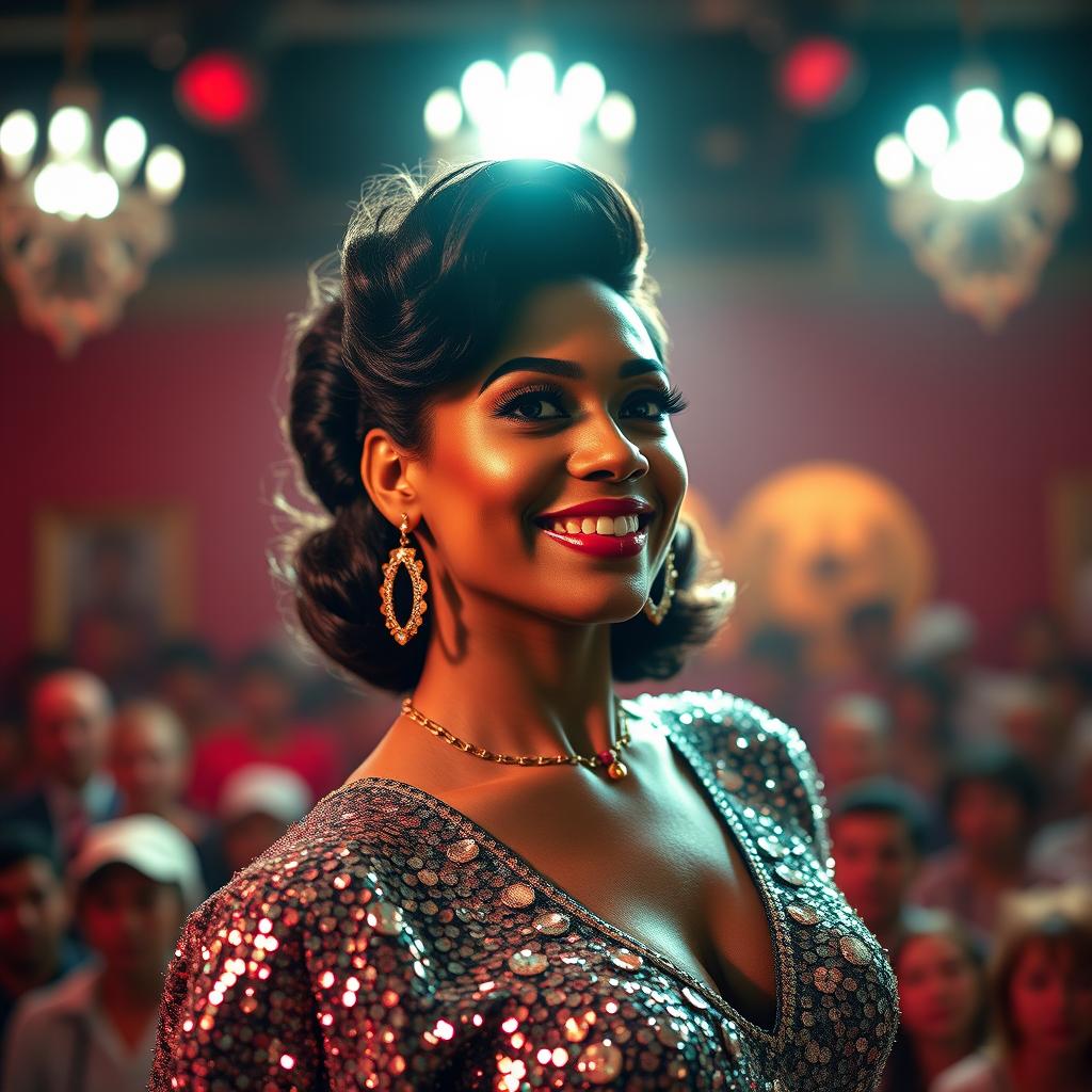 A stunning 20-year-old mulata woman, an underclass magician performing in a 1950s Cuban show