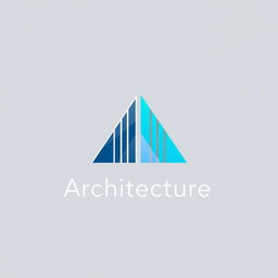 A modern and sleek logo design for an architecture firm, featuring elegant lines and geometric shapes