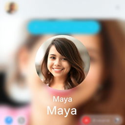 A digital image depicting a social media messaging scene
