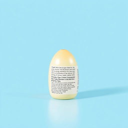 An object with a clean and detailed description, isolated against a solid light blue background