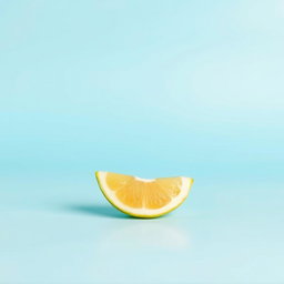 An object with a clean and detailed description, isolated against a solid light blue background