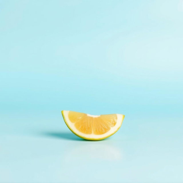 An object with a clean and detailed description, isolated against a solid light blue background