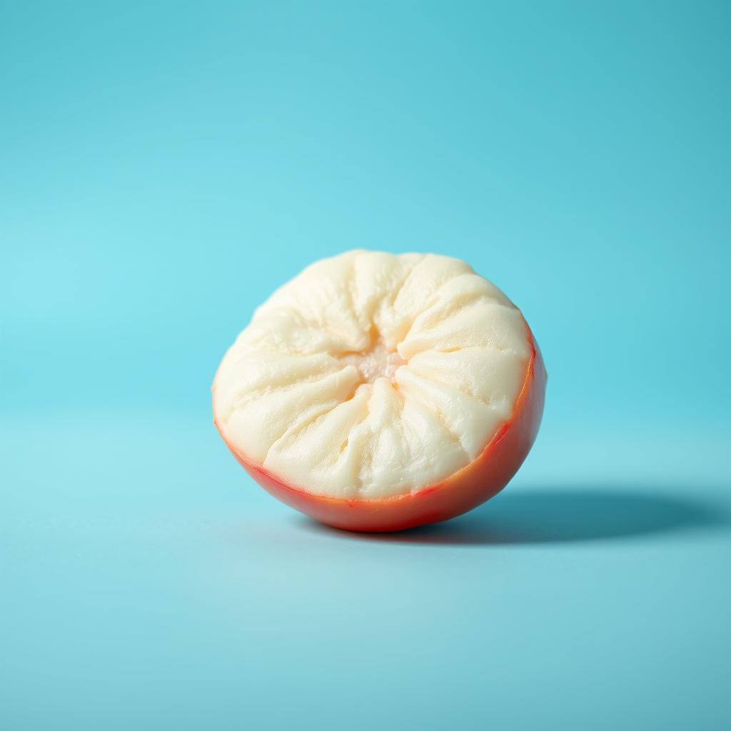 An object with a clean and detailed description, isolated against a solid light blue background