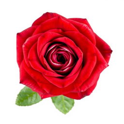 A beautifully detailed top-down view of a vibrant rose with its intricate petals fully open, showcasing a rich blend of colors such as deep reds and soft pinks