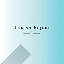 A sleek and professional cover page design featuring a minimalistic layout with a modern touch