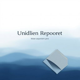 A sleek and professional cover page design featuring a minimalistic layout with a modern touch