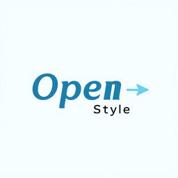A logo design for a clothing brand named 'Open Style'