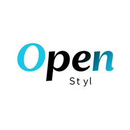 A logo design for a clothing brand named 'Open Style'