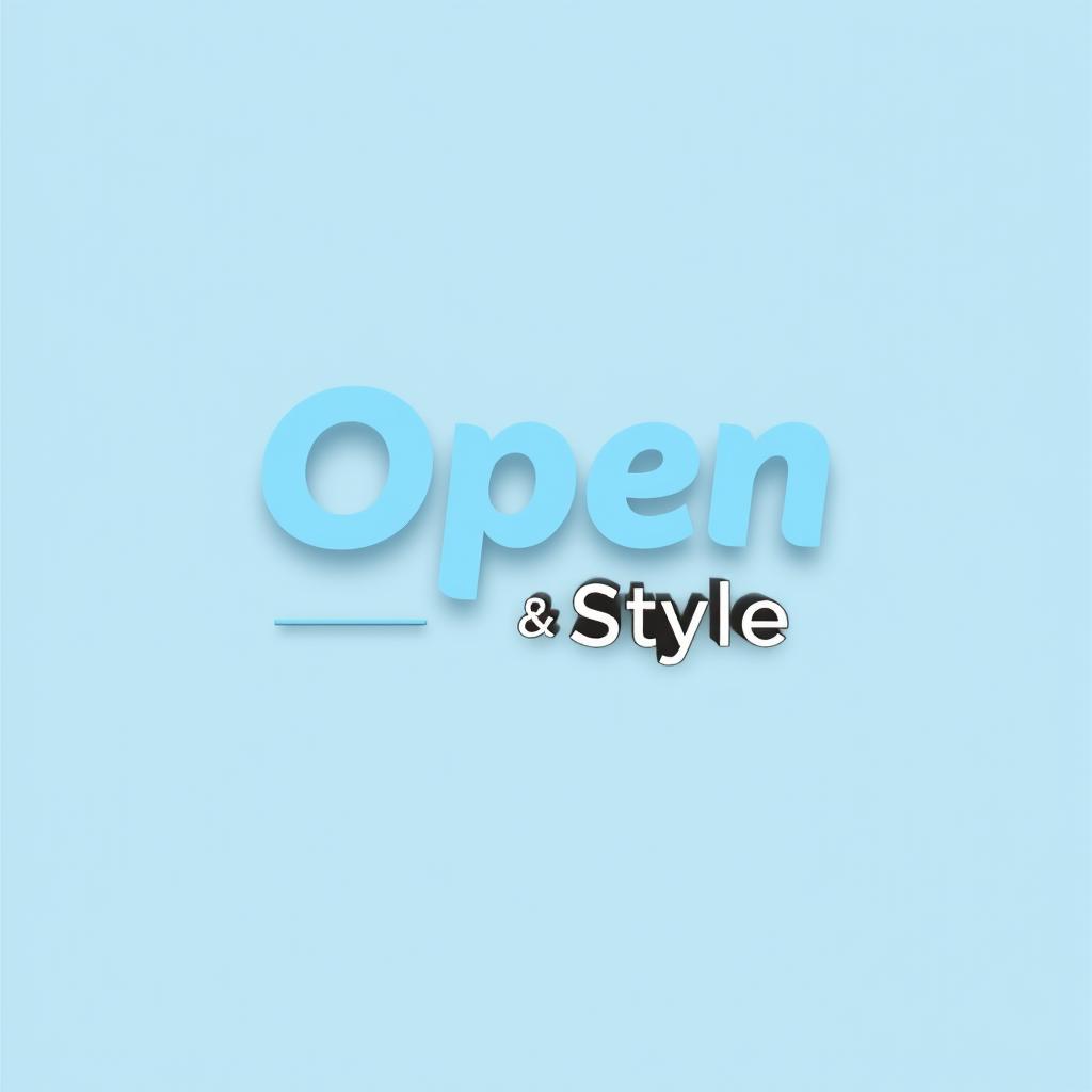 A logo design for a clothing brand named 'Open Style'