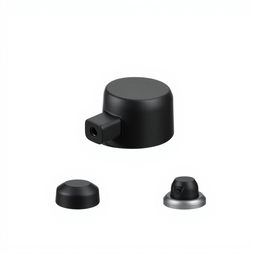 A minimalist design for a spray paint cap, featuring a sleek and simple aesthetic