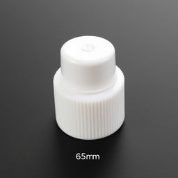 A minimalist spray cap design, featuring a sleek and simple profile, with a diameter of 65 mm