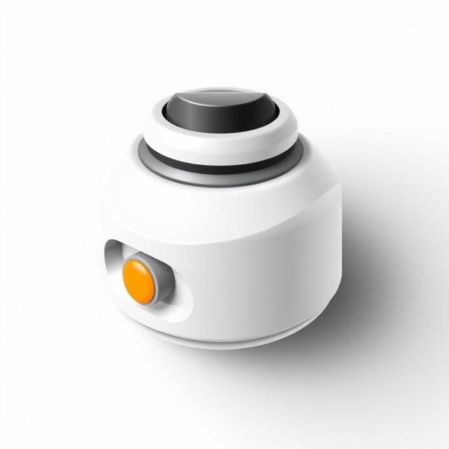 A stylish and minimalist design for a spray paint can cap, featuring sleek lines and a modern aesthetic