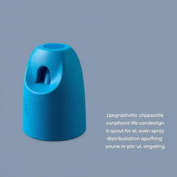 A sleek and modern spray adhesive cap design, featuring an ergonomic shape that fits comfortably in the hand