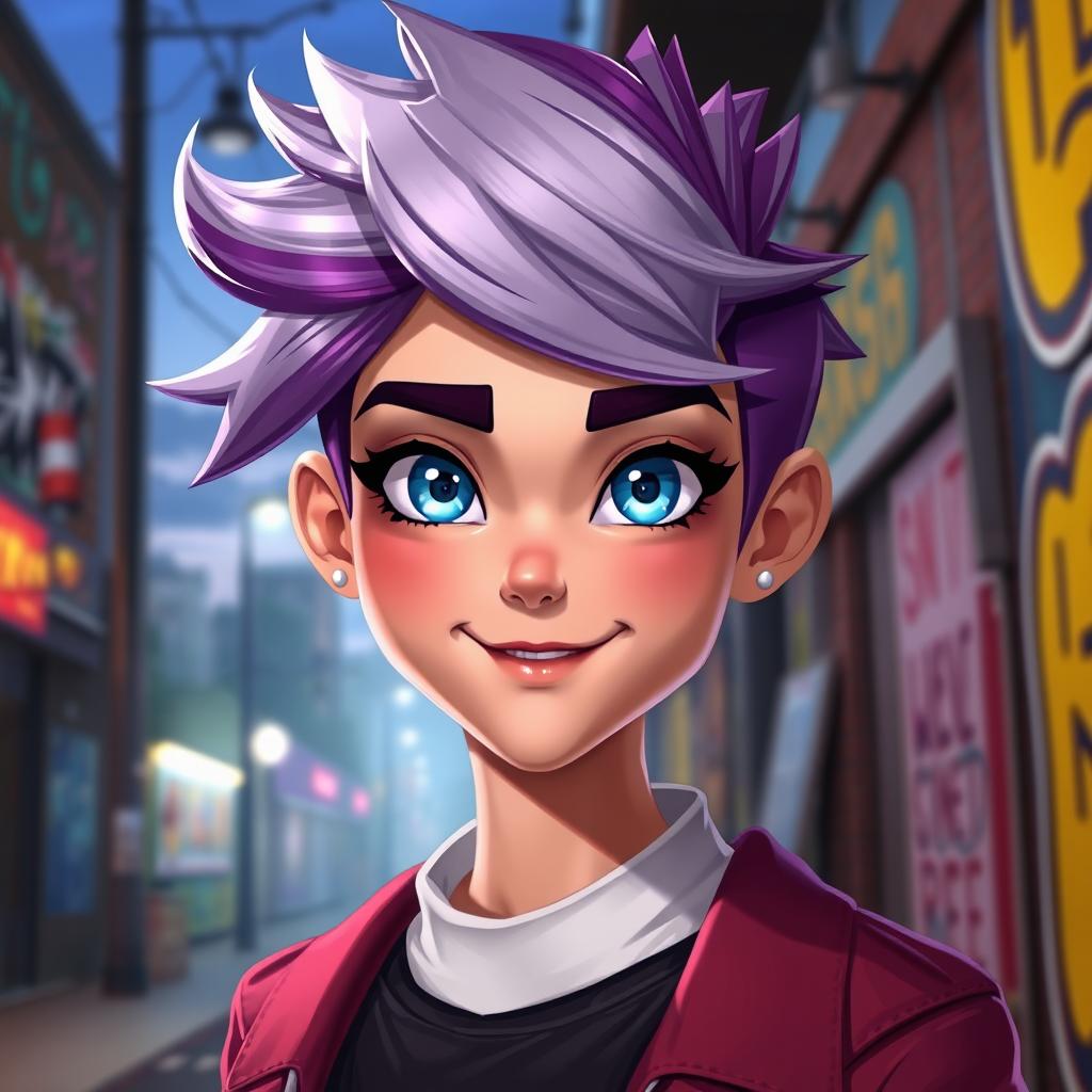 A freshly designed character, showcasing a new unique face with striking features