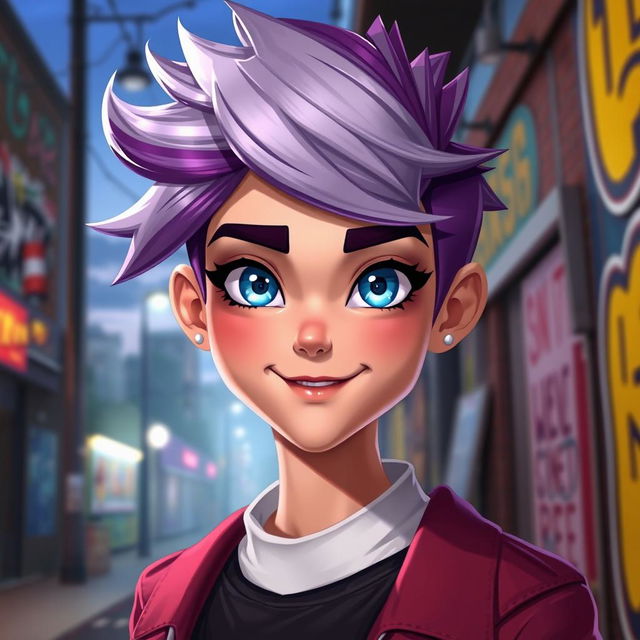 A freshly designed character, showcasing a new unique face with striking features