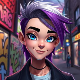 A freshly designed character, showcasing a new unique face with striking features