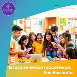 A vibrant and engaging promotional image for an educational institute