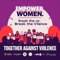 A powerful and impactful poster design promoting awareness of the Anti-Violence Against Women and Their Children Act (RA 9262) and the Magna Carta of Women (RA 9710)