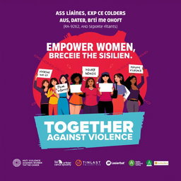 A powerful and impactful poster design promoting awareness of the Anti-Violence Against Women and Their Children Act (RA 9262) and the Magna Carta of Women (RA 9710)